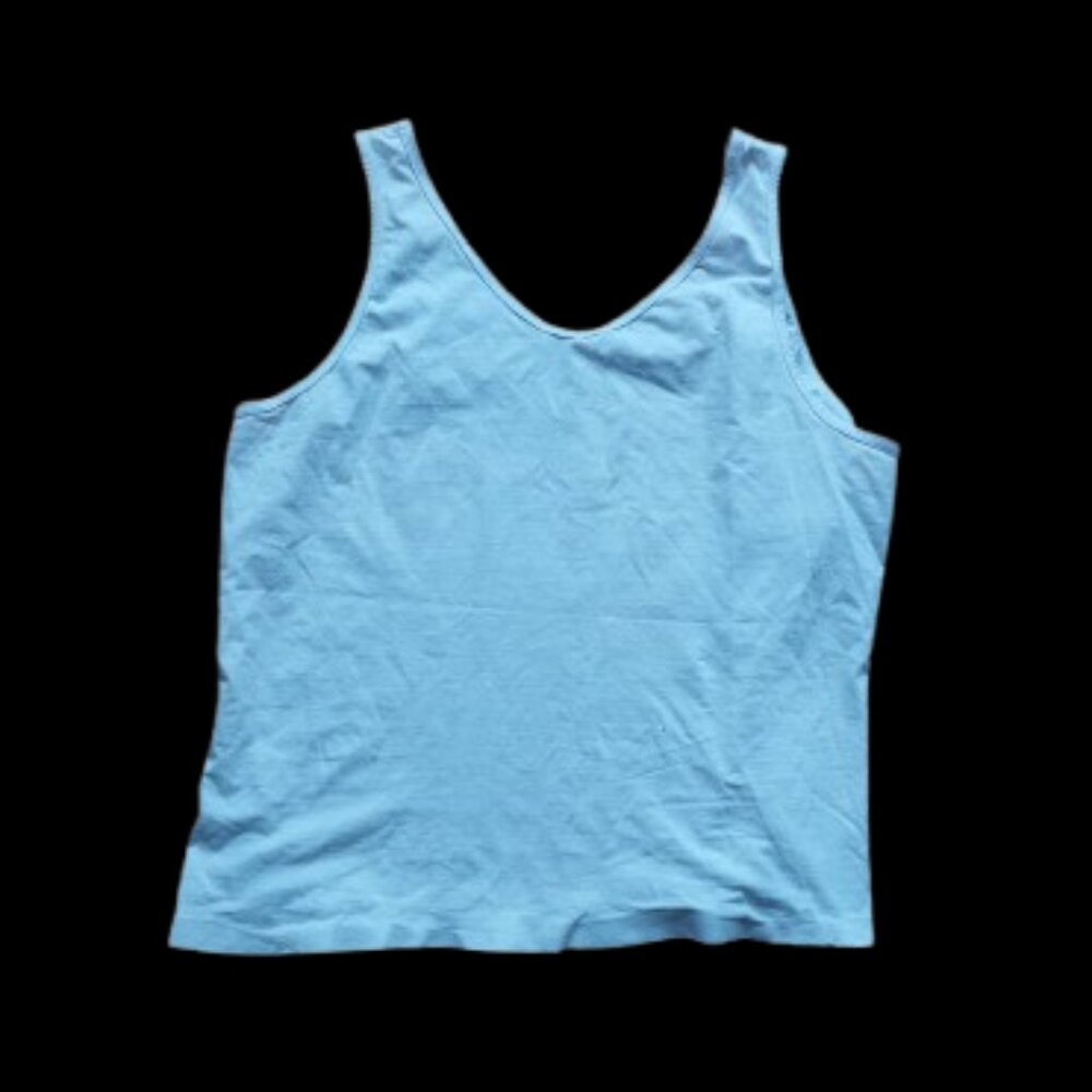 White Tank Top; Size XL